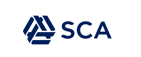 Enfärgad blå logotyp